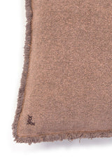 Lorena Canals Kissen aus recyceltem Baumwoll-Canvas – Soil Brown, 45 × 45 cm