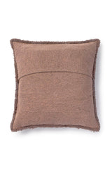 Lorena Canals Kissen aus recyceltem Baumwoll-Canvas – Soil Brown, 45 × 45 cm