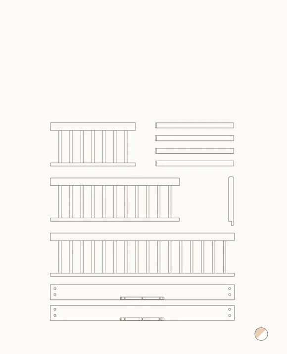 Wood Original Sofa Bed White / Oak