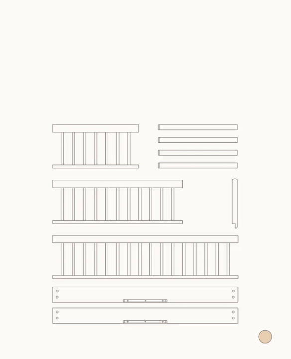 Wood Original Sofa Bed White / Oak