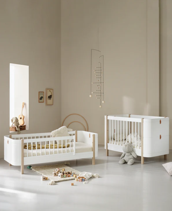 Wood Original Sofa Bed White / Oak