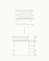 Wood Original Sofa Bed White / Oak