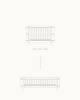 Wood Original Sofa Bed White / Oak