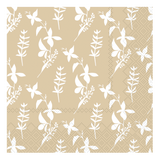 Servietten mit Blumen - Honig
