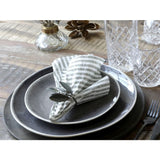 Servietten mit Streifen - Olive