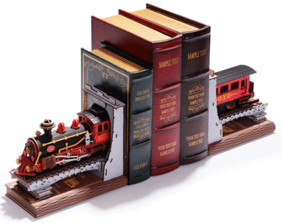 Holzbausatz "Century Train" – Bücherstütze