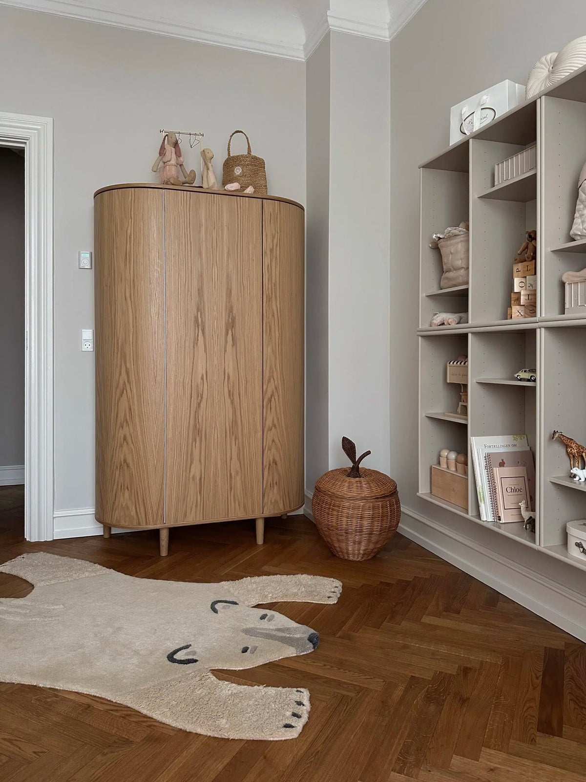 Wardrobe, 3 doors, white, Wood Collection