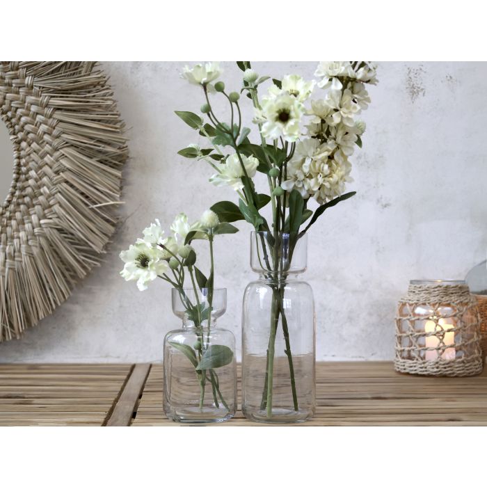 Vase Glasklar - H: 17.5cm