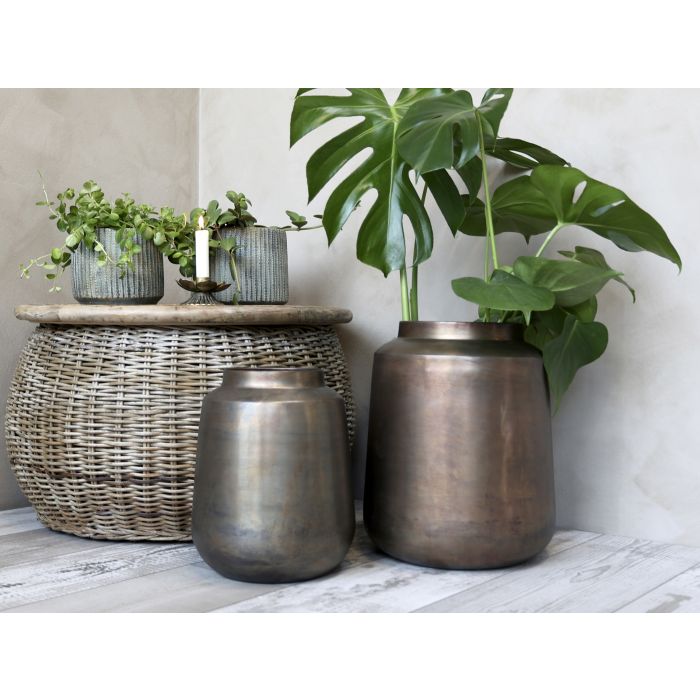 Vase - antique messing