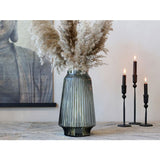 Vase mit Rillen H: 32cm