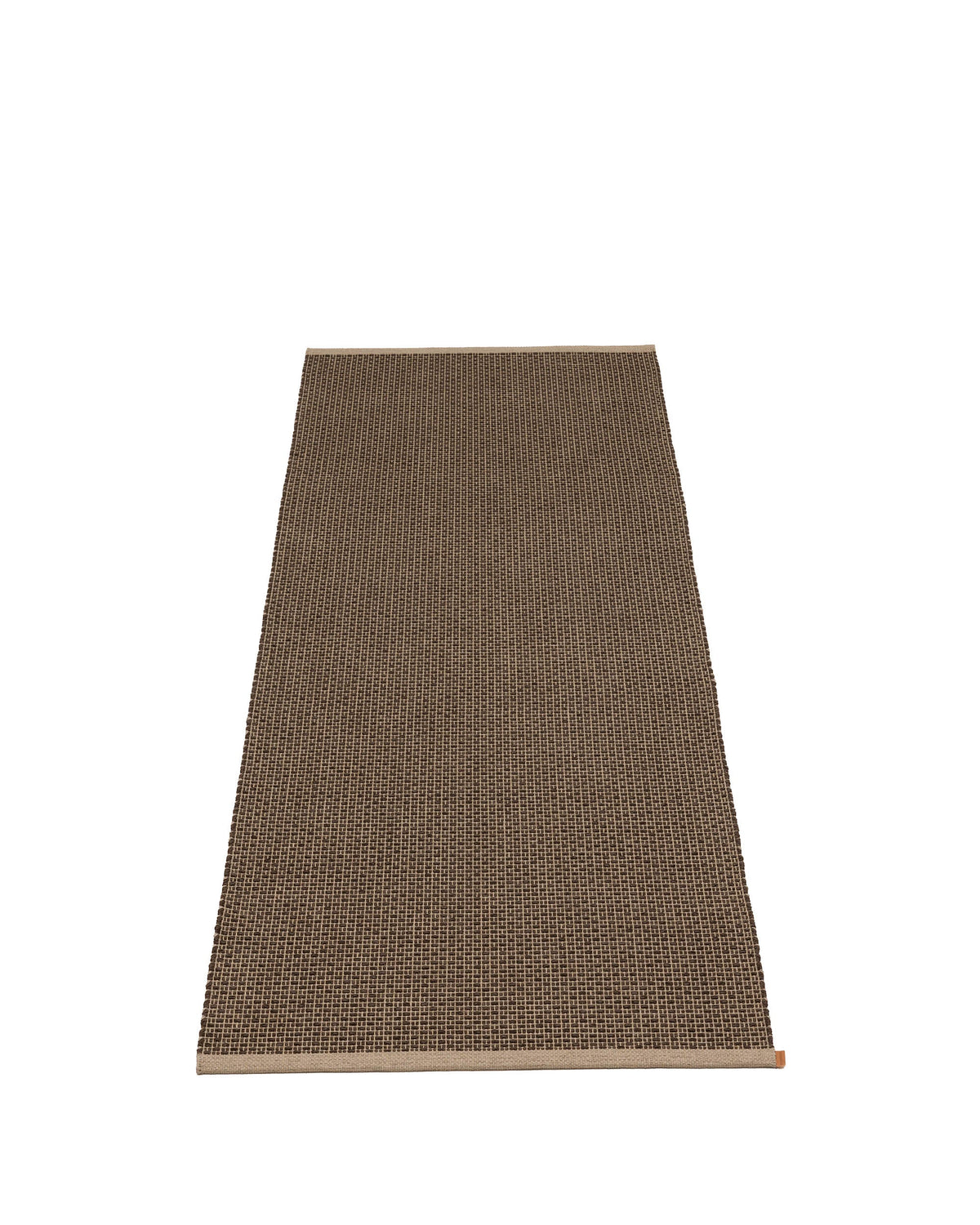Pappelina NILS Teppichläufer – Dark Brown 70 × 120 cm