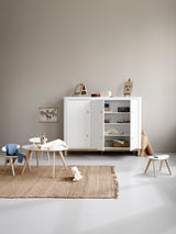 Wood Pingpong Stuhl Weiss / Eiche