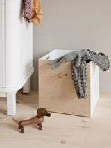 Wood boxes white / oak