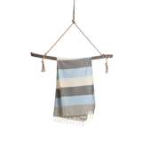 PALERMO Beach Hamamtuch mit Geschenkkarton/Blau-Schwarz