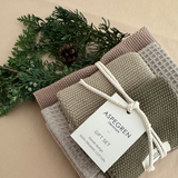 Aspegren Geschenkset Küchentextilien – Olive, Oyster Grey & Zinc