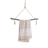 MALIBU Strandtuch, Hamamtuch mit Geschenkverpackung, Beige