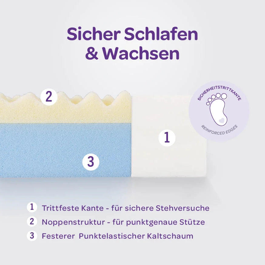 Träumeland Babymatratze Abendrot – 60 × 120 cm