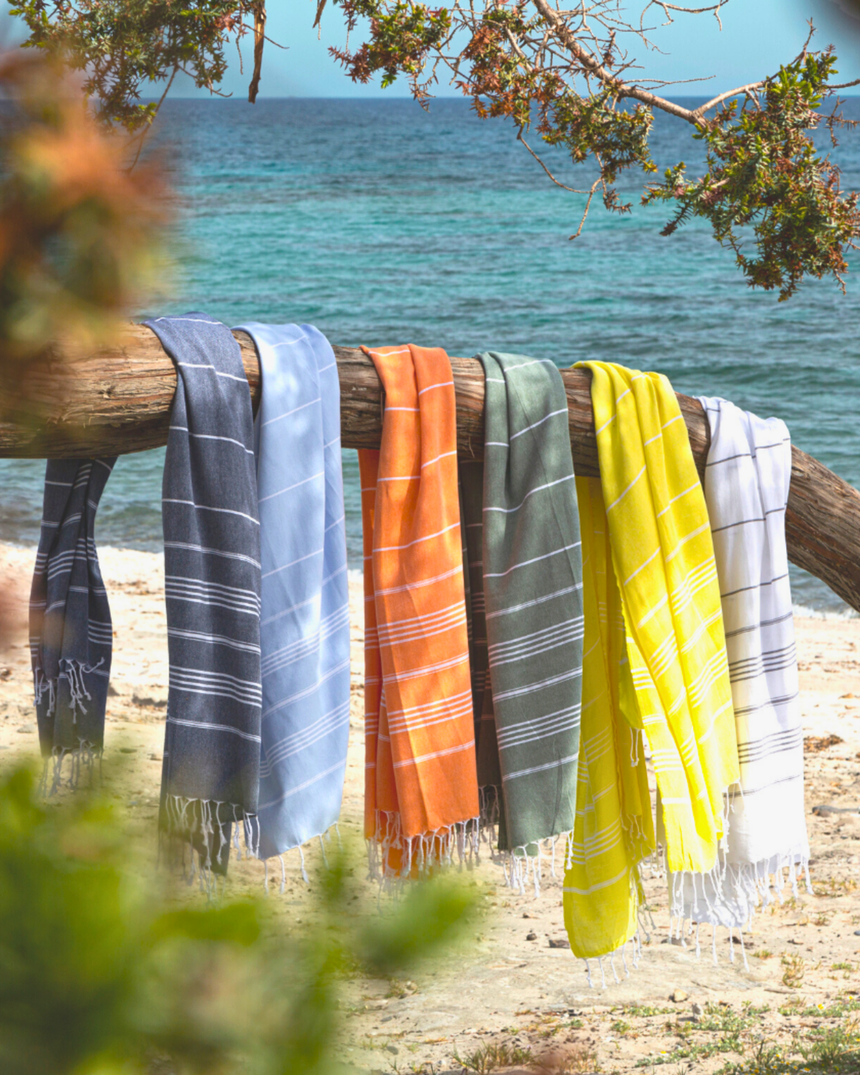 IPANEMA Strandtuch, Hammamtuch mit Geschenkbox – Dunkelblau