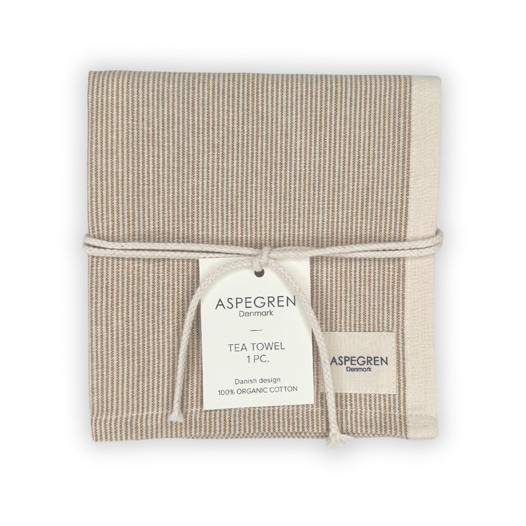 Aspegren Geschirrtuch Pinstripes – Golden Spice