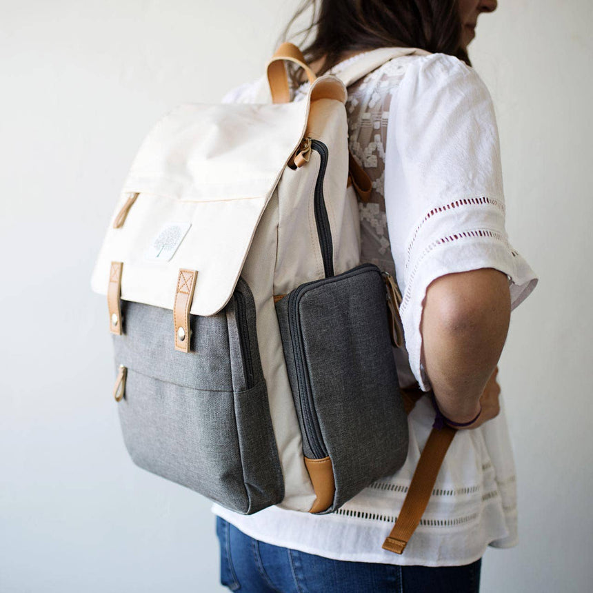 Birch Bag - Wickelrucksack, cremefarben