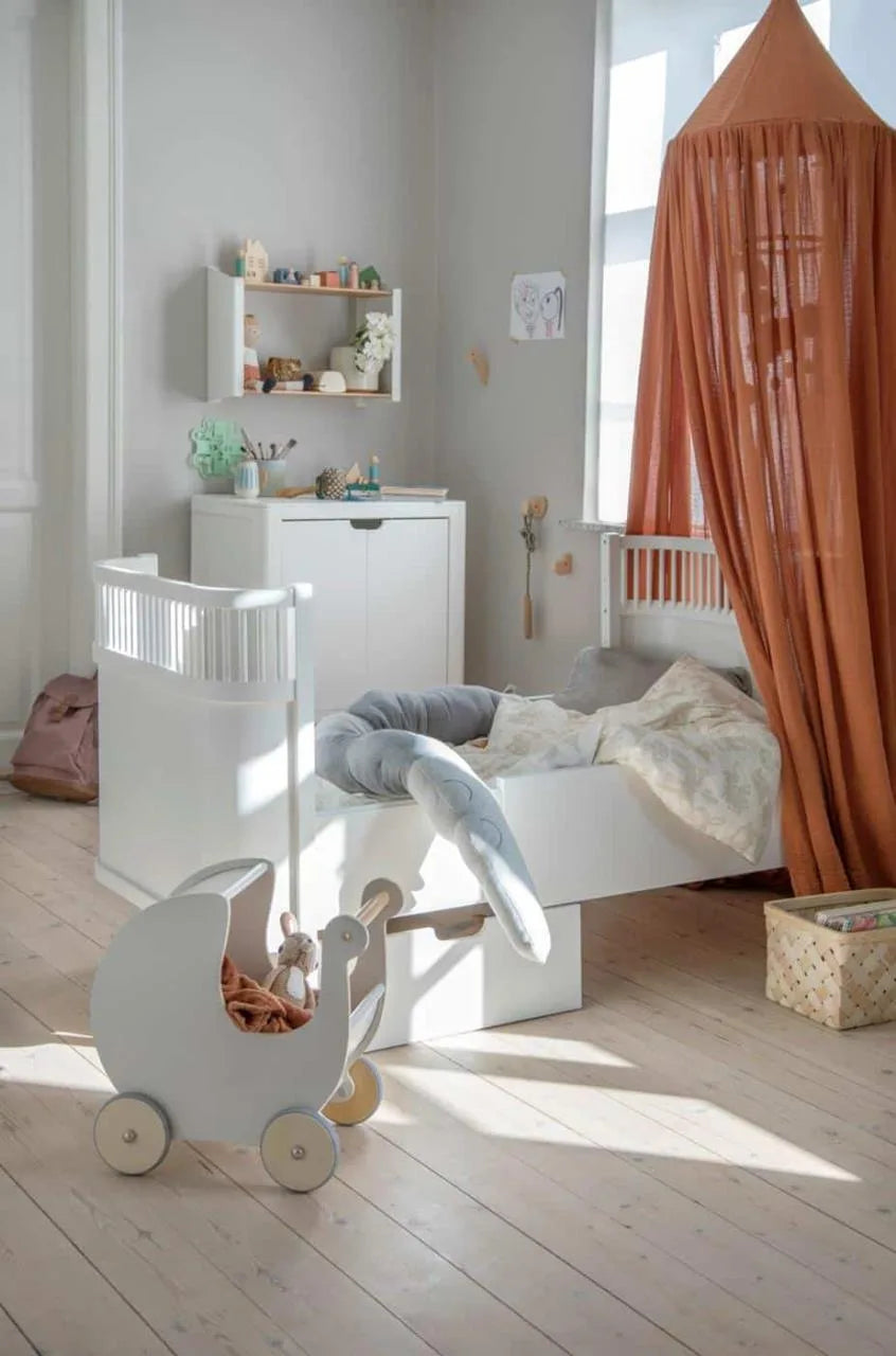 Sebra Bett - Baby- & Junior, weiss