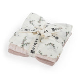 3er-Set Ultra-Soft Musselintücher Powder Blossom, Rose