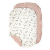 Sebra - Wickelunterlage 6-lagig, Print/uni, Muslin, 2er Set