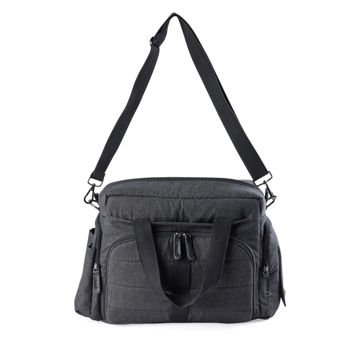 Sebra Wickeltasche mit Wickelunterlage – Dark Grey Melange