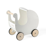 Sebra Puppenwagen & Lauflernwagen aus Holz – Classic White