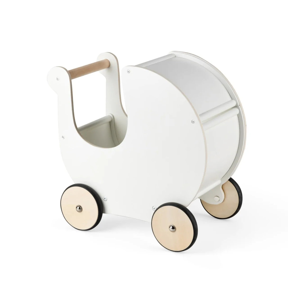 Sebra Puppenwagen & Lauflernwagen aus Holz – Classic White