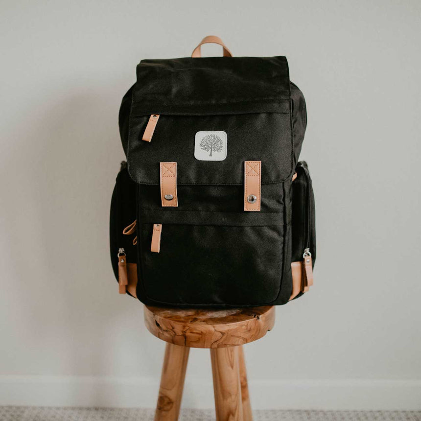 Birch Bag - Wickelrucksack in Schwarz