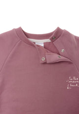 Set mit Sweatshirt in rosenholz und Leggings "to the moon"