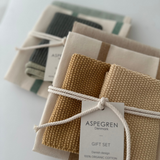 Aspegren Geschenkset Küchentextilien Bio-Baumwolle & Leinen – Golden Spice