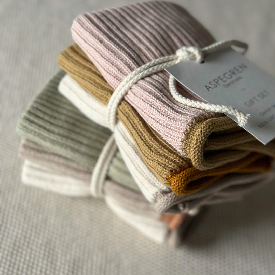 Aspegren Geschenkset Ripple Spüllappen – Aloe, Shell & Birch
