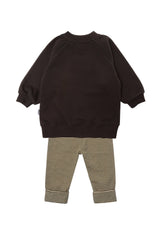 2tlg. Set mit Sweatshirt und Leggings "Bagger"