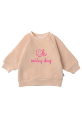 2tlg. Set mit Sweatshirt "oh smiley day" und Leggings