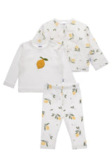 3-teiliges Kinderset Little Lemon – Jacke, Shirt & Leggings