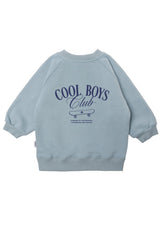 Liliput Oversize Sweatshirt „Cool Boys Club“ Mini & Me – Blau 62/68