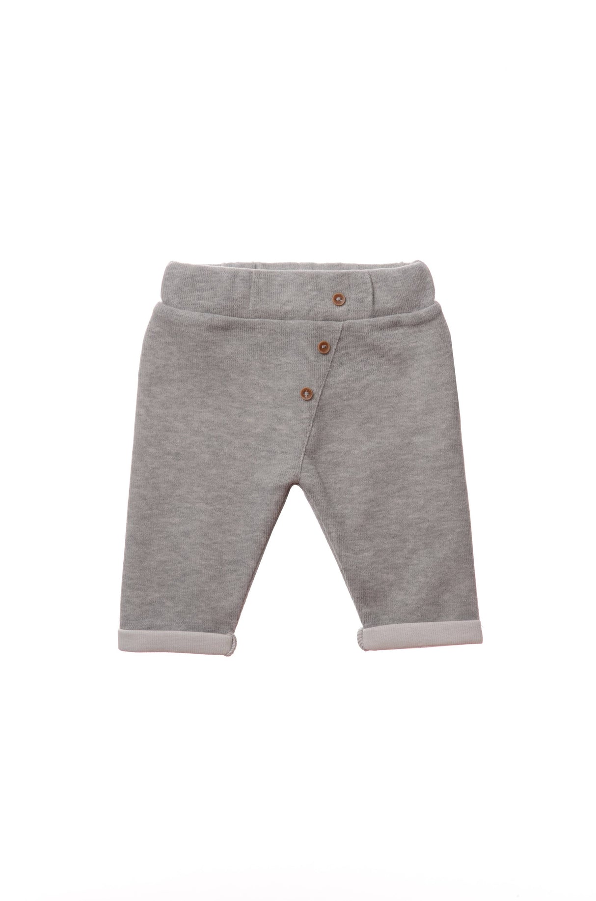 Rib-Strick-Set mit Hose in grau, 5-teilig