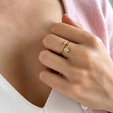 Victoire Collection Damenring aus Edelstahl – Verstellbar