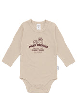 Liliput Langarm-Shirtbody „Milky Morning“ – Beige - 62/68