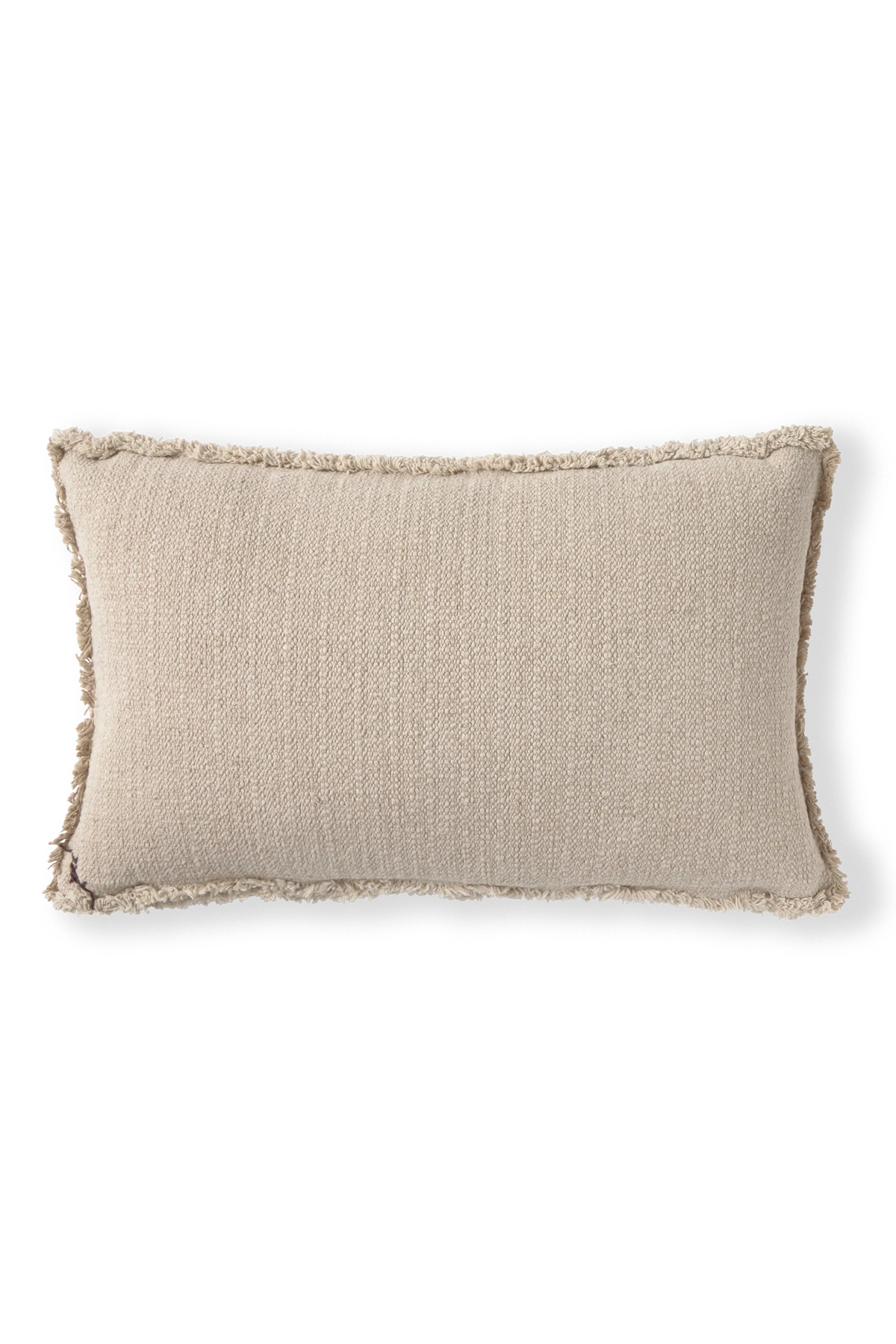 Lorena Canals Handgewebtes Baumwollkissen – Natural / Beige, 30 × 50 cm
