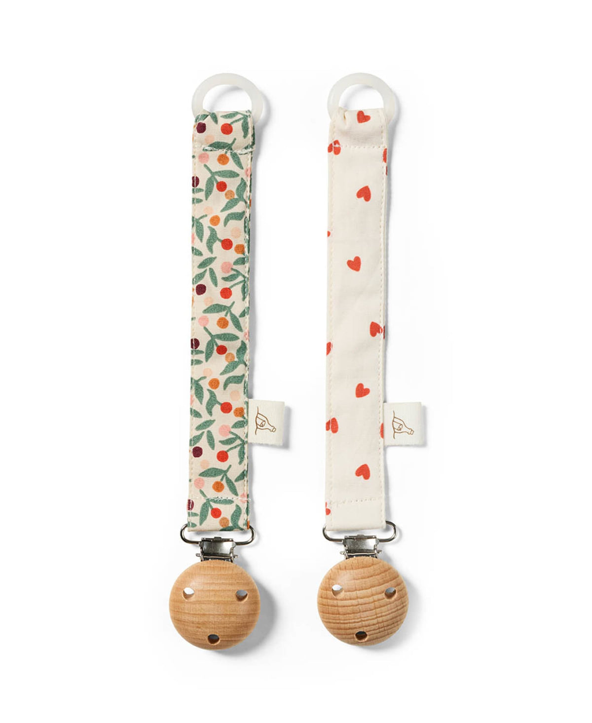 Dear April Ebba Schnullerkette – 2er-Set aus Bio-Baumwolle