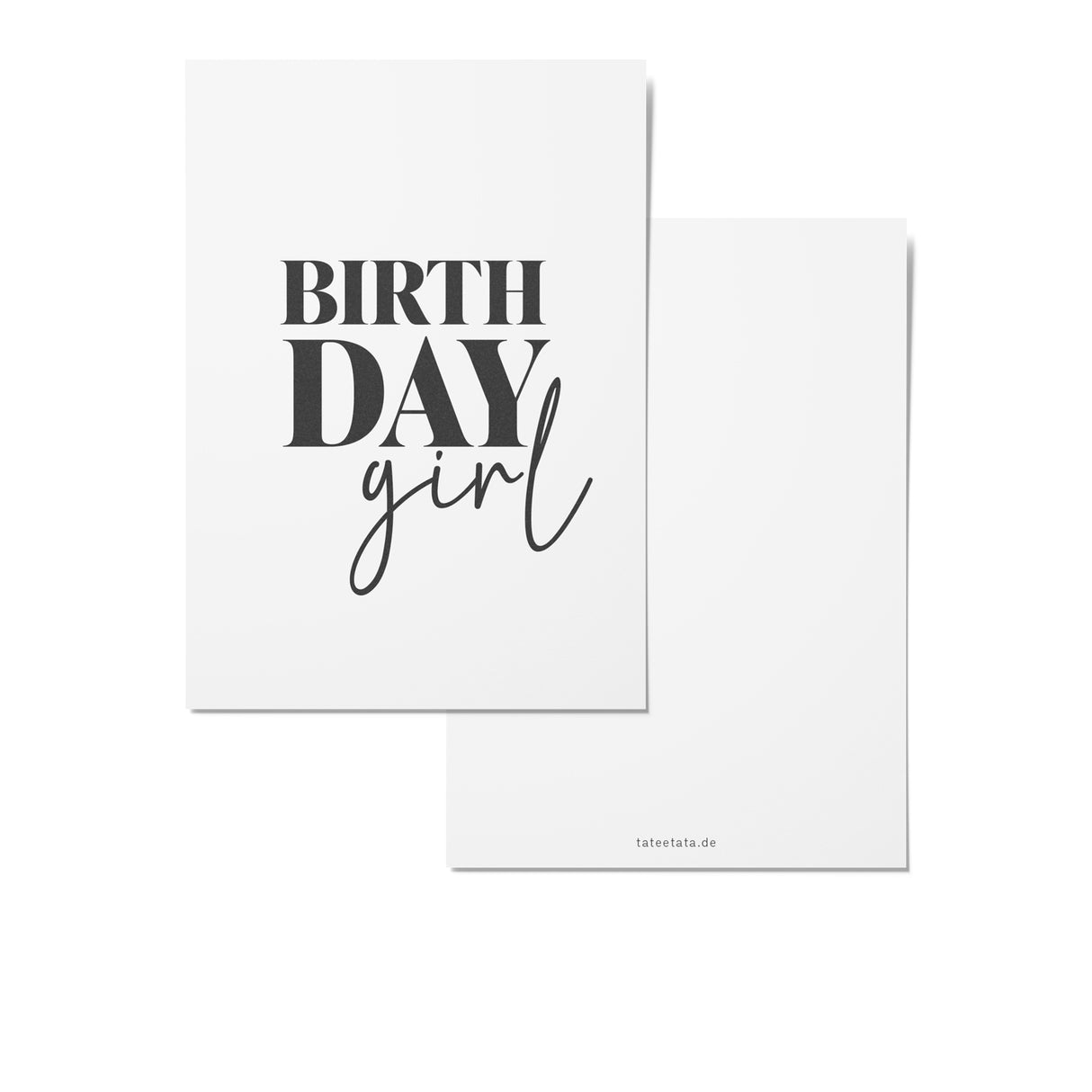 TaTeeTaTa - Postkarte Birthday girl