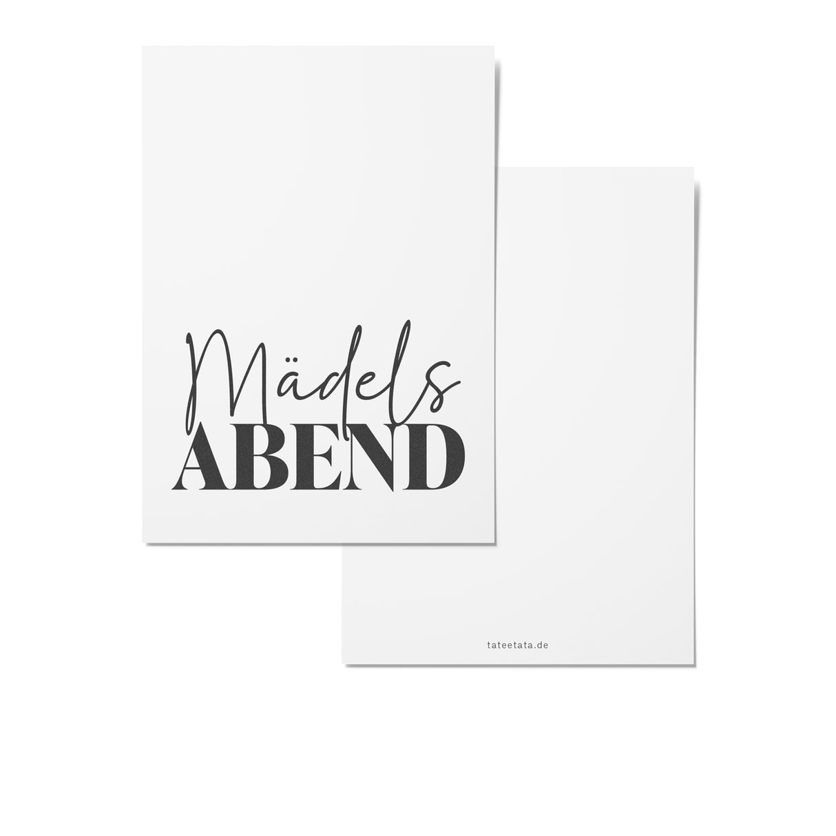 TaTeeTaTa - Postkarte Mädelsabend