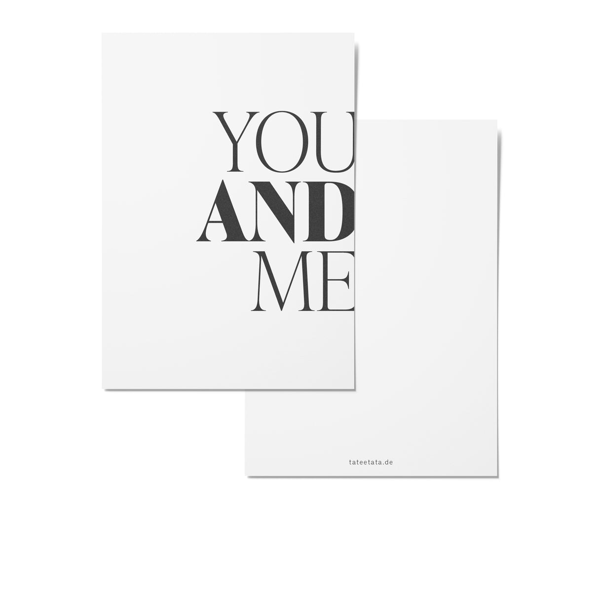 TaTeeTaTa - Postkarte You and Me