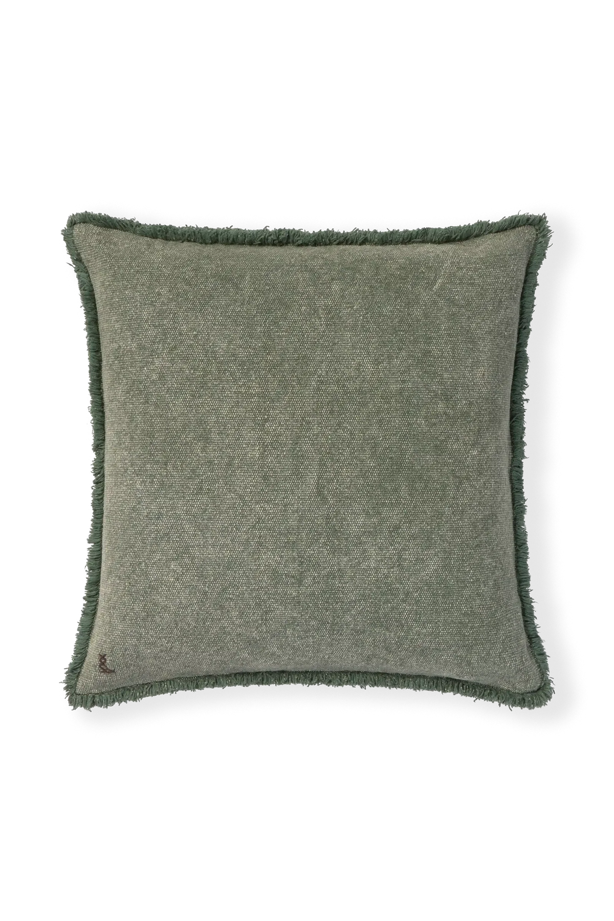 Lorena Canals Kissen aus recyceltem Baumwoll-Canvas – Duck Green, 45 × 45 cm