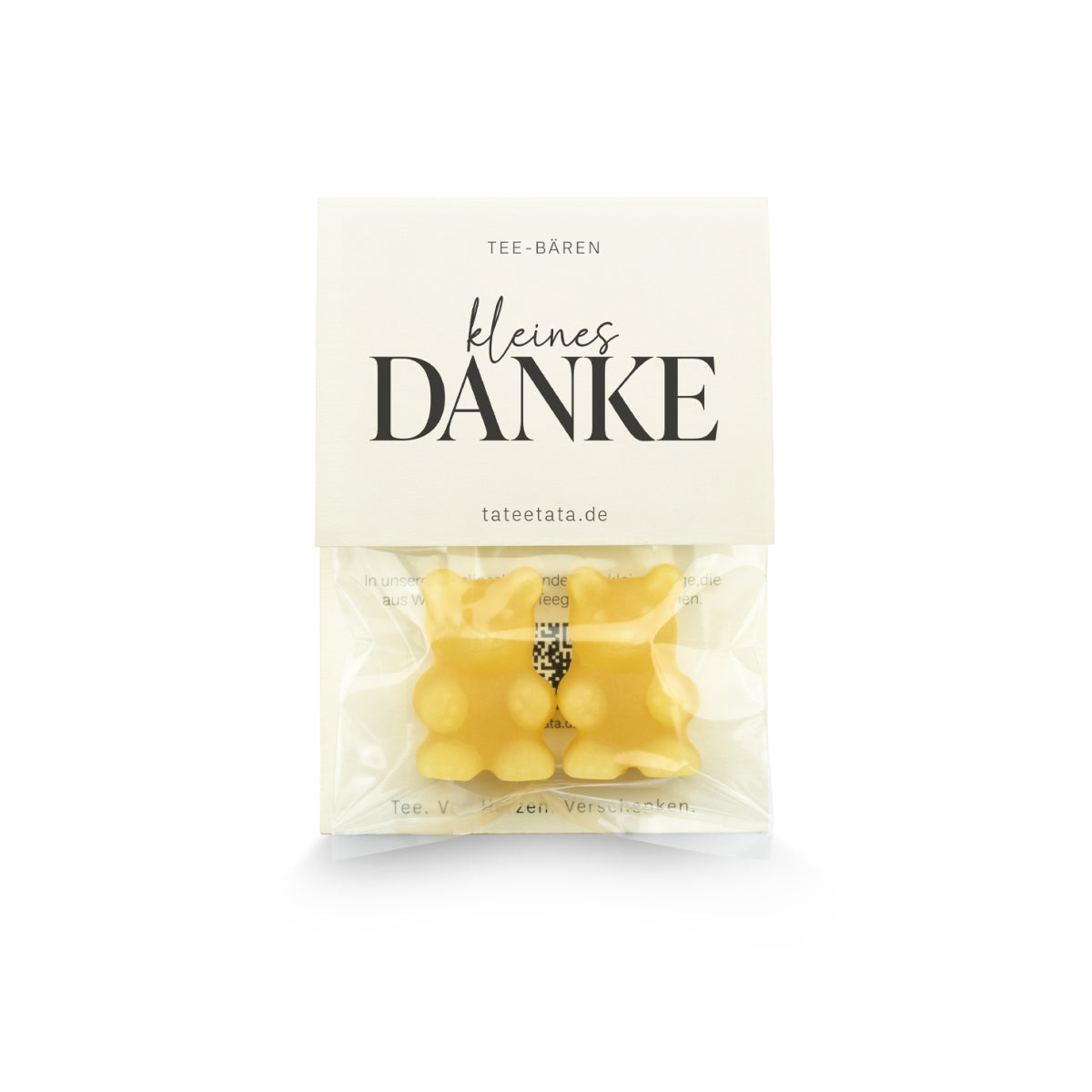 TaTeeTaTa kleines Danke  – Tee-Bären Pfirsich Zitrone
