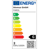 Blomus Mobile LED-Tischleuchte FAROL