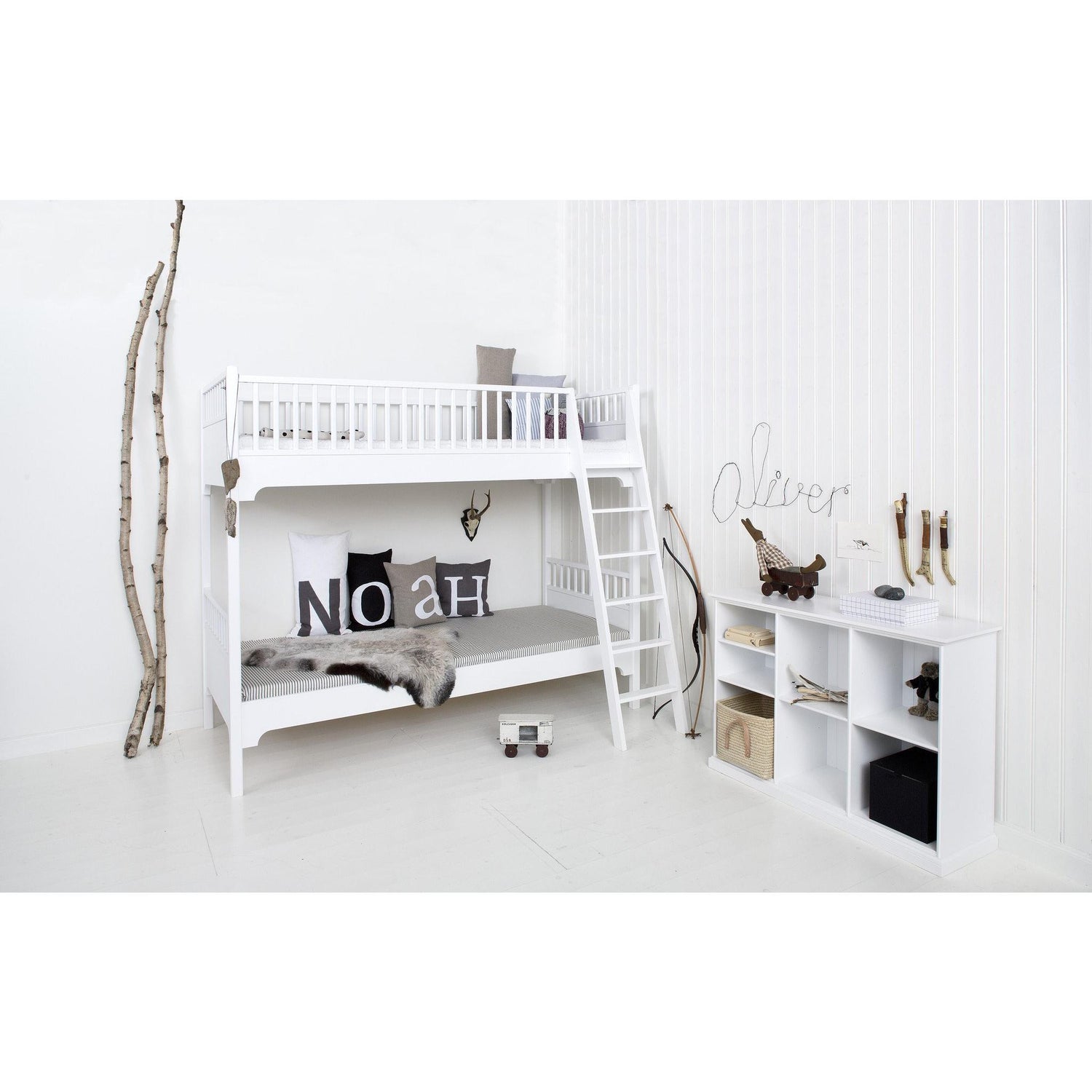 Oliver Furniture Seaside Collection Classic Etagenbett mit schräger Leider